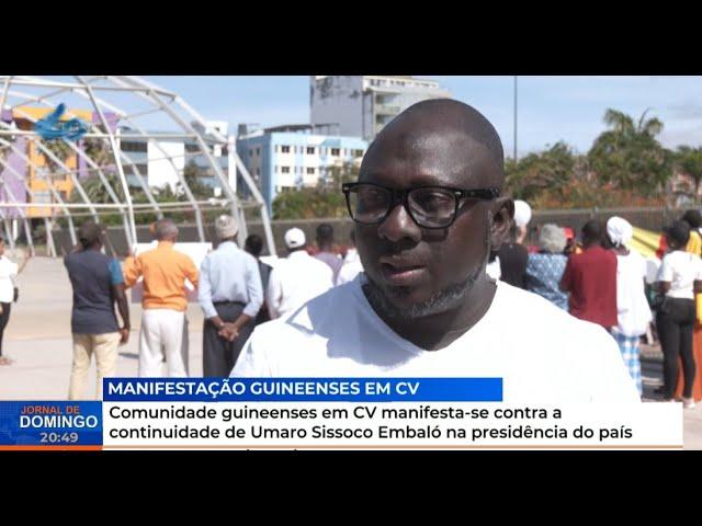 Comunidade guineenses em CV manifesta-se contra continuidade de Umaro Sissoco Embaló na presidência