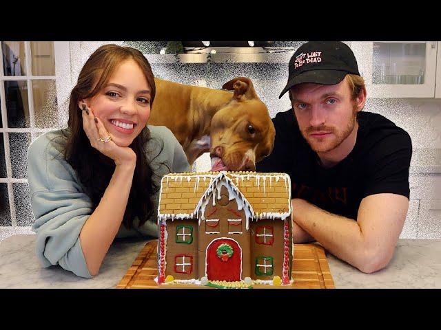 BUILDING A GINGERBREAD HOUSE W/ FINNEAS!