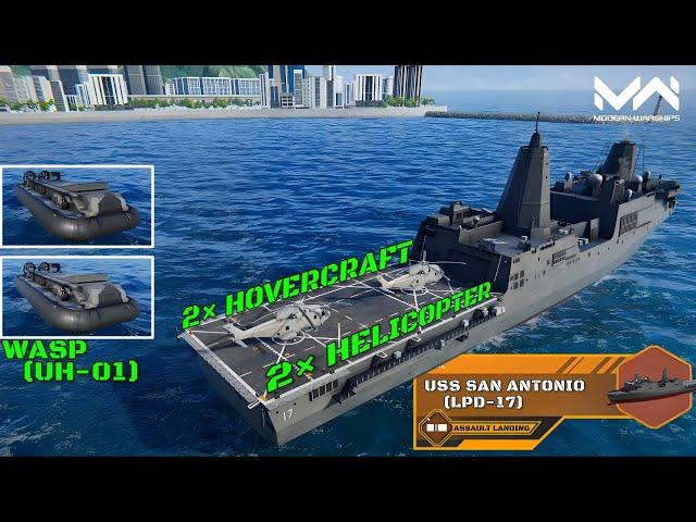 NEW Ship! USS San Antonio (LPD-17) Overview and Gameplay | Better Than JS Katori? | Modern Warship