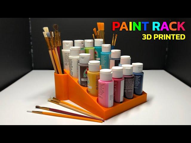 3D Printed Paint Holder - Useful Desk Accessories!