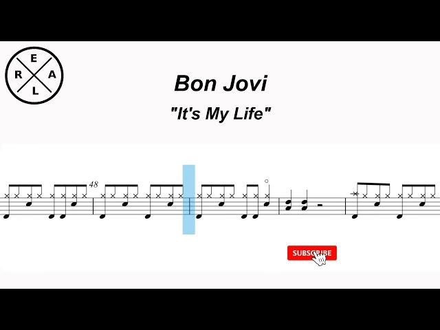 Its my Life  - Bon Jovi Drum Score