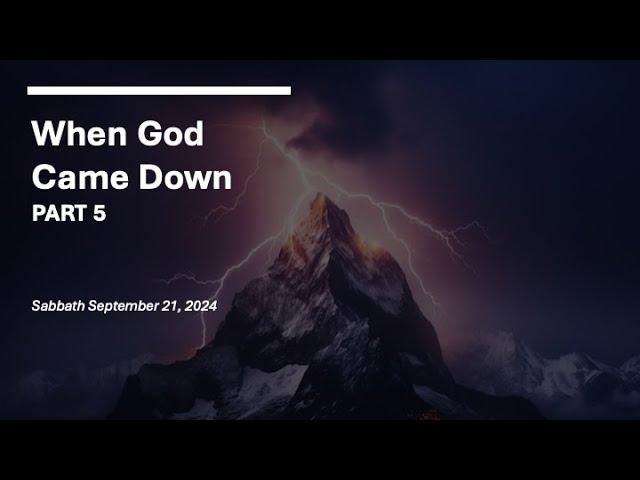 When God Came Down PART V - Dr Shion O'Connor