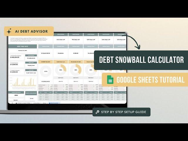 Google Sheets Debt Snowball Spreadsheet Tutorial | Crush Your Debt Fast