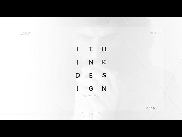 Web Design Speed Art - Modern Portfolio in Adobe Xd