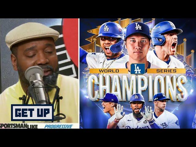 GET UP | Chris Canty "congrats" Dodgers win 8th World Series title after defeating Yankees in Game 5