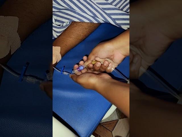 Injection Mix Ns Saline And Intravenous Given🪄 #entertainment #varisu #telugusongs #trendingshorts