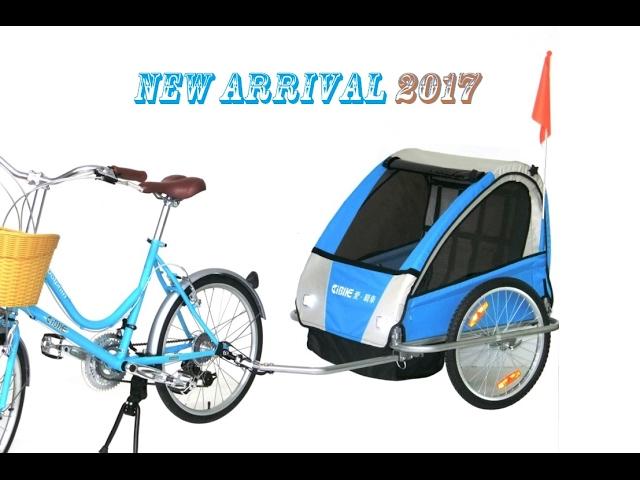 AiBIKE bicycle, what else? Installation and application of CY-Ababy1 kids Bicycle Trailer.