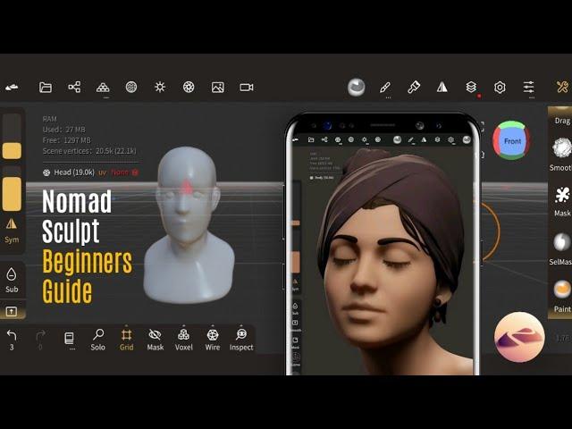 Nomad Sculpt Beginner Tutorial | 3D on smartphone