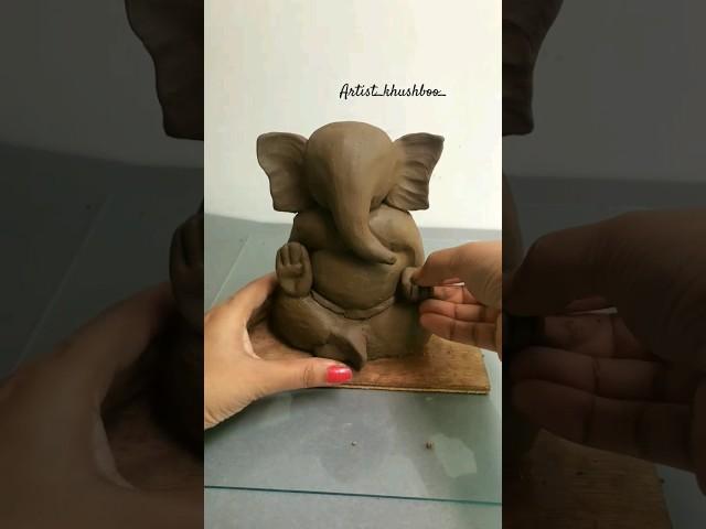 Ecofriendly Ganesh idol making at home#youtubeshorts #shorts #ganeshidol #diy