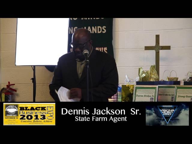 Dennis Jackson Sr. speaks at the Millionaire In Training Owners Only Black Business Expo 2013