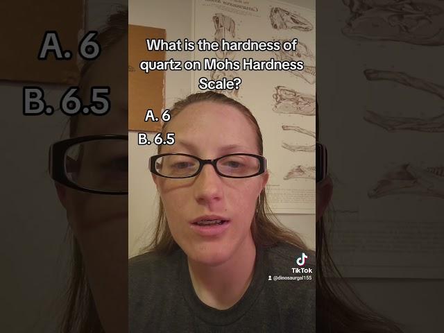 Do you know the hardness of quartz?