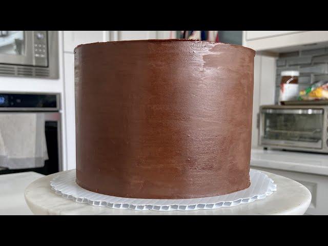 How to Cover a Cake Smoothly with Chocolate Ganache | Pricing Ganache Cakes | Cake Decorating in 4K