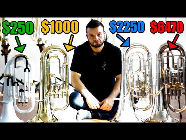 CHEAP $250 Non Compensating EUPHONIUM vs $6500 Compensating EUPHONIUM. IS IT WORTH YOUR MONEY???