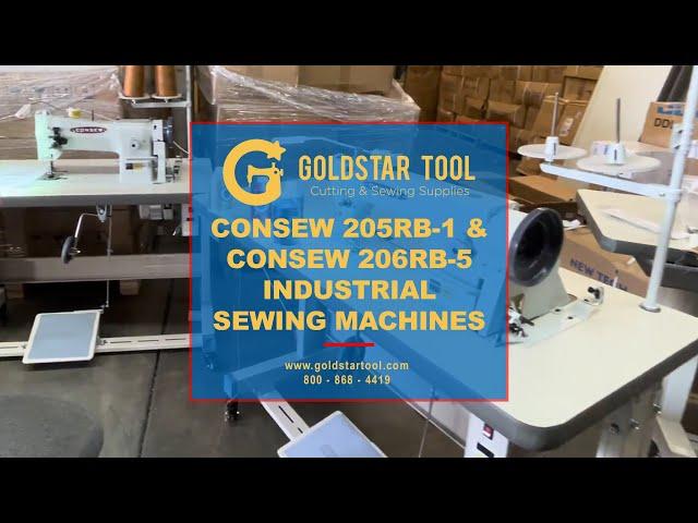 Product Showcase - Consew 205RB-1 & Consew 206RB-5 Sewing Machines - Goldstartool.com - 800-868-4419