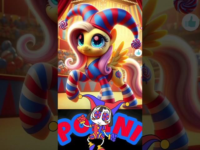 Ai Draws Fluttershy Pony In Digital Circus