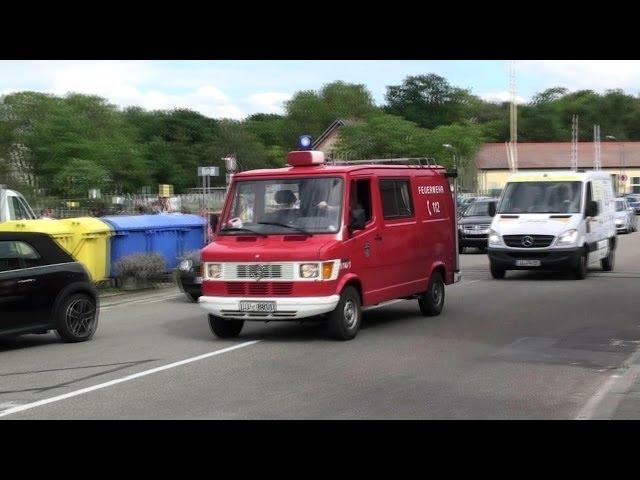 PKW + FüKW-87 der Berufsfeuerwehr Ludwigshafen bei Großbrand