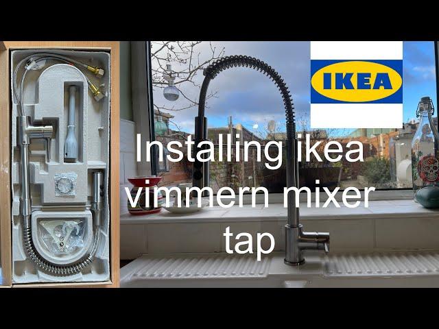 HOW TO INSTALL AN IKEA VIMMERN KITCHEN MIXER TAP/ FAUCET Plumbers/ DIY installation of IKEAS faucet.