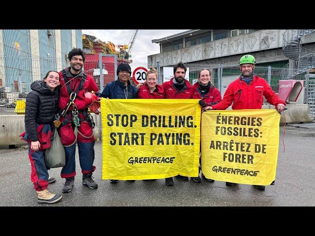 Six Greenpeace Activists Occupy a Shell Oil Platform