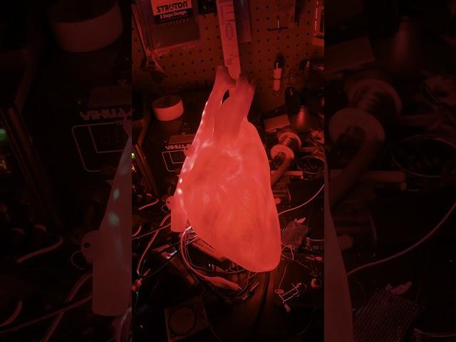 3D printed heart for 12 foot tall skeleton- IT'S ALIVE!
