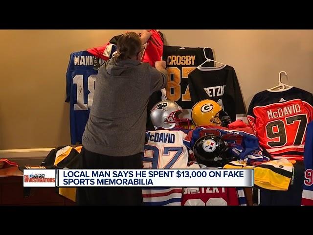 Local man says he spent $13,000 on fake sports memorabilia