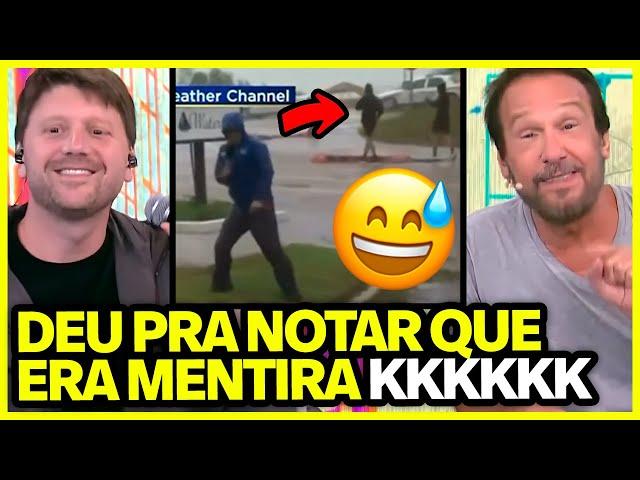 PÂNICO REAGE AO BIZARRO VÍDEO DO REPÓRTER TENTANDO ENGANAR O PÚBLICO NO PROGRAMA AO VIVO