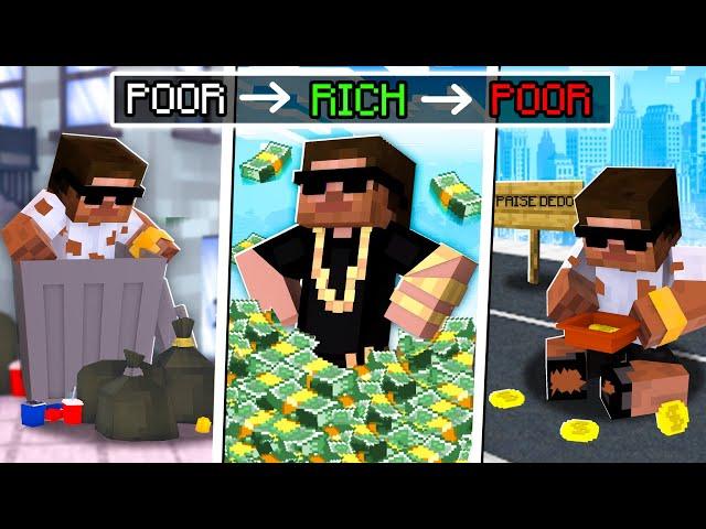 GOING FROM POOR TO MULTI MILLIONAIRE in Minecraft .. 