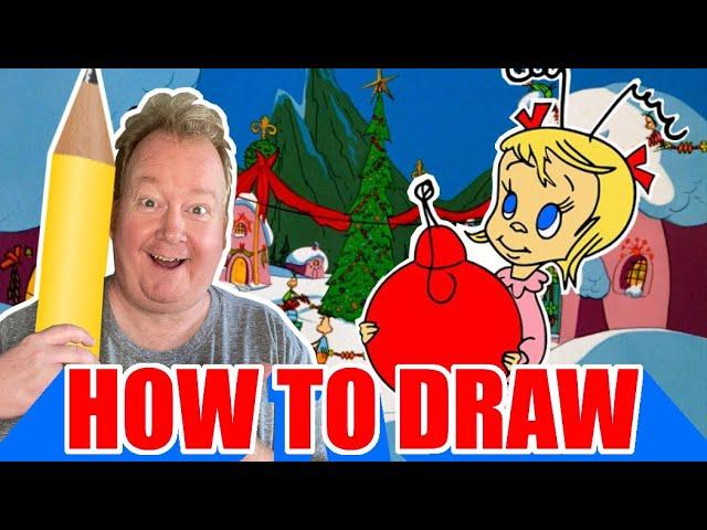 Draw Cindy Lou Who - step by step