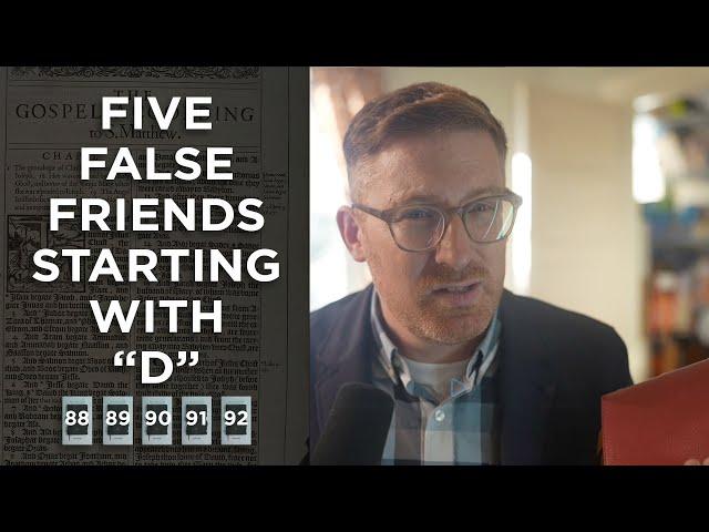 Five False Friends Starting with "D"!