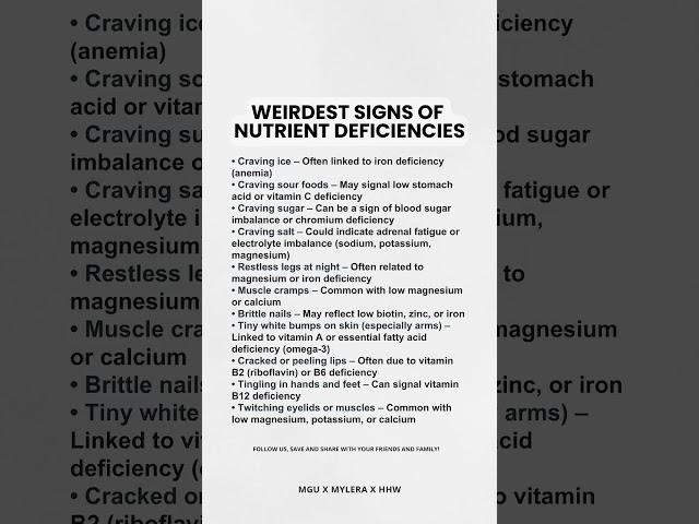 Weirdest Signs Of Nutrient Deficiencies 