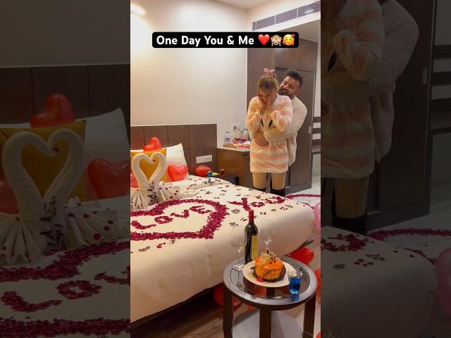 One Day You & Me️ First Night #swatimonga #rajatswati #couplegoals #surprise #youtubeshorts