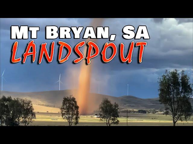 Landspout tornado captured in Mt Bryan, SA - 29 November, 2024