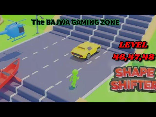 Shape shifting New Android Game Play LEVEL 46, 47and48(Game) Long video  #newgame  #viralvideo #..#