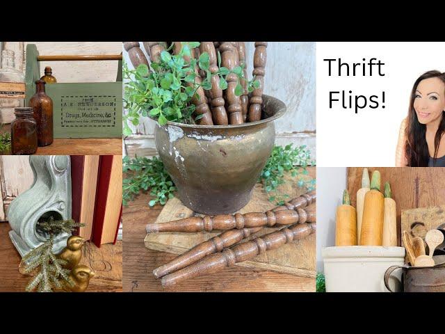 Thrift Flips for Profit | Upcycle Curb Side Finds | Industrial Farmhouse Decor | DIY Decor