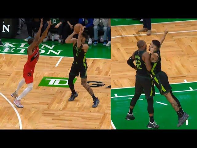 Jayson Tatum INSANE GAME WINNER BUZZER BEATER vs Raptors in OT 