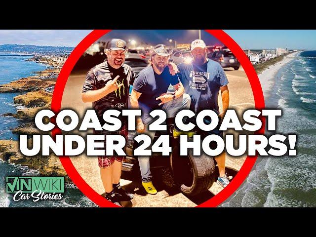 We broke the COAST TO COAST RECORD!