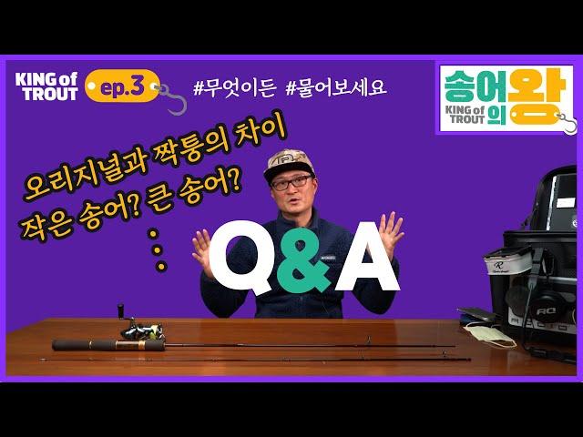 [송어의 왕] EP.3 송어낚시 댓글로 전하기 어려웠던 질문을 답하는 Q&A 시간 (김민규스탭, 로데오크래프트)