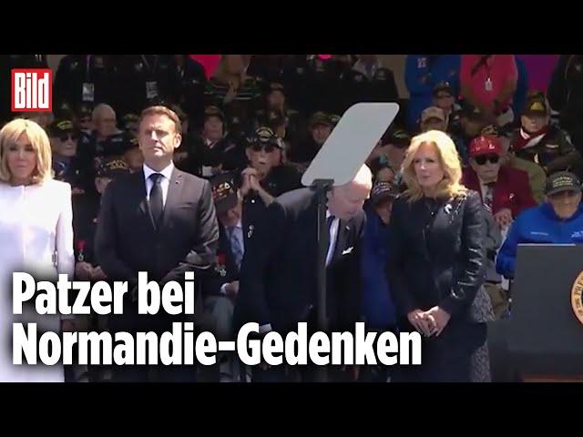 D-Day: Peinlicher Auftritt von Joe Biden bei Gedenkfeier