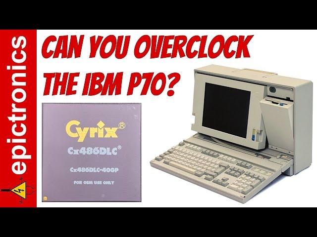 Can the IBM PS/2 P70 be overclocked with a Cyrix Cx486DLC?