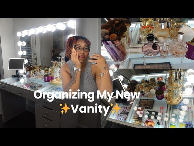 ORGANIZING MY NEW VANITY + TOUR  | Moving into my first apartment part 4|