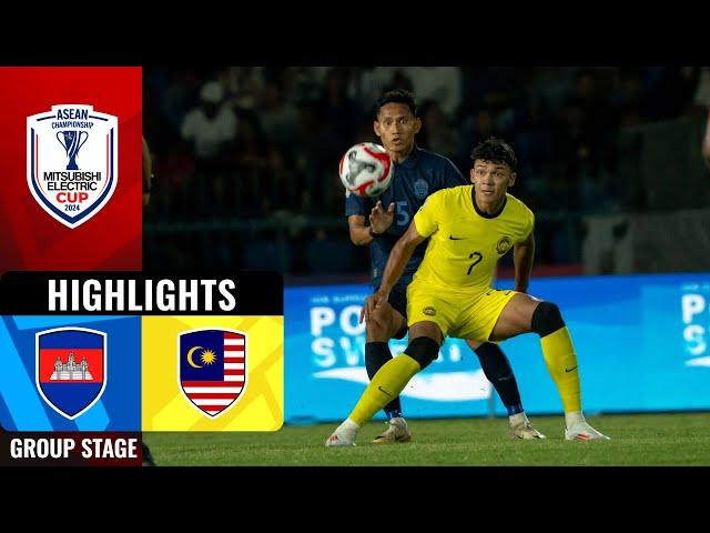  CAMBODIA 2-2 MALAYSIA  | #MITSUBISHIELECTRICCUP 2024 GROUP A