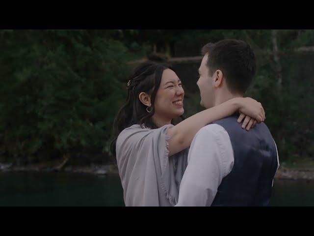 Intimate Lake Crescent Olympic National Park Elopement | Washington Elopement Videographer