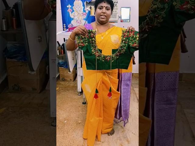 கம்மி விலையில் ஒரு wedding Combo work ️9942696511 #machineembroidery #embroideryblouse