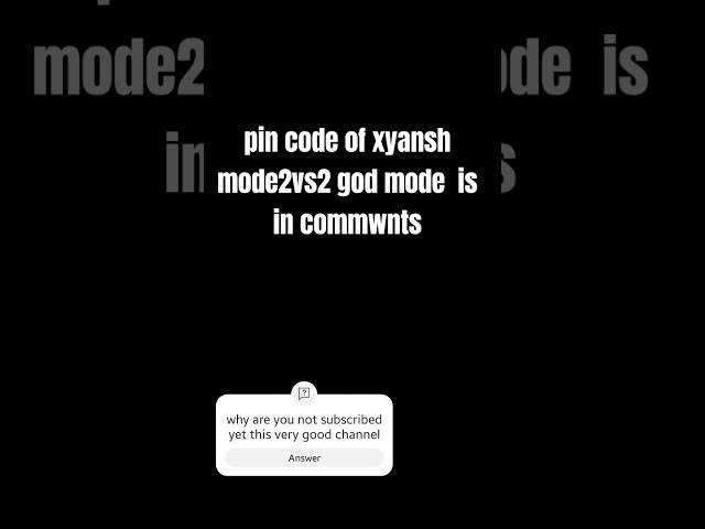 Pin code of God mode is in comments#foryou #shorts @KAZYAL07