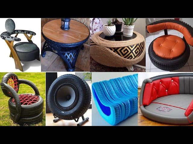 Recycled car tire furniture ideas