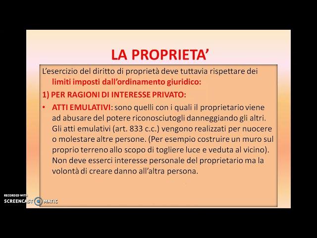 LA PROPRIETA'