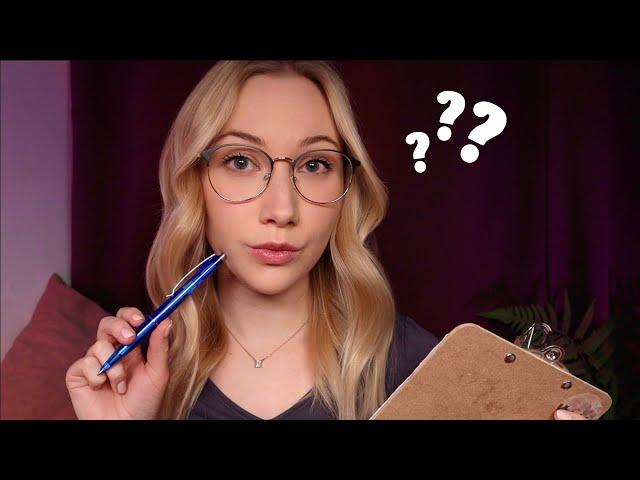 ASMR Asking You SUPER Personal and Philosophical Questions…