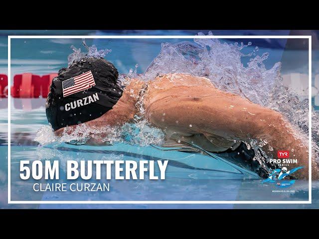 Claire Curzan Pushes to Pull Out Win in 50M Butterfly | 2023 TYR Pro Swim Mission Viejo