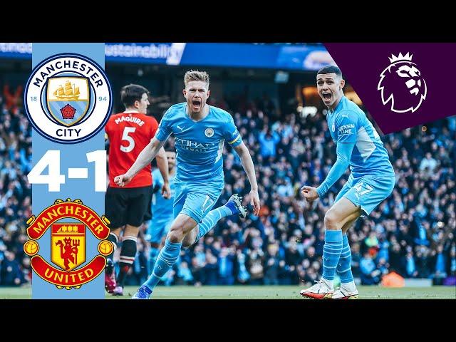 HIGHLIGHTS Man City 4-1 Man United | De Bruyne, Mahrez & Sancho Goals | MANCHESTER IS BLUE! 