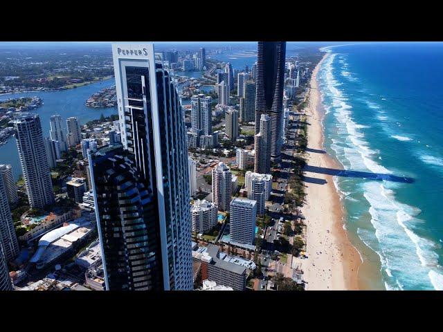 Gold Coast Skyscrapers - Queensland, Australia 4K Drone footage