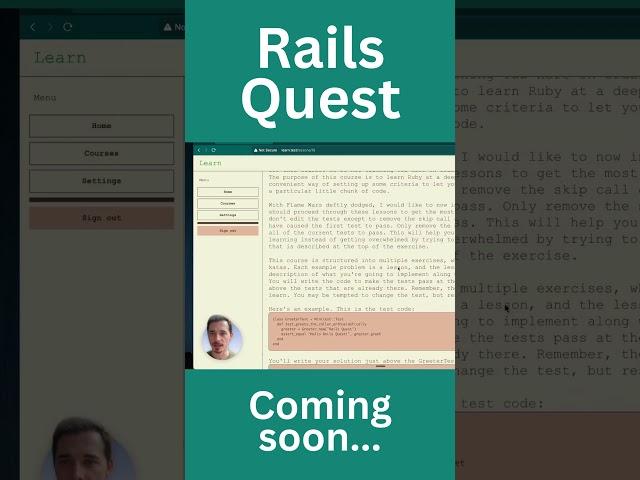 This Ruby Learning Platform Will Change Everything | Rails 8 Tutorial #shorts